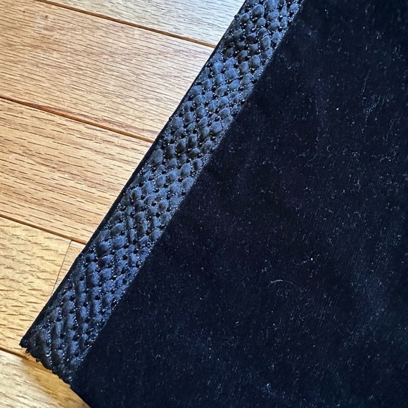 Theory Tara Be Velvet Embellished Flare Trousers Black Womens 6 - Picture 5 of 8